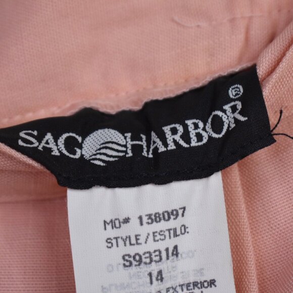 Sag Harbor Skirt 14 Womens Salmon Pink Deadstock Vintage Pencil Workwear - Picture 5 of 9